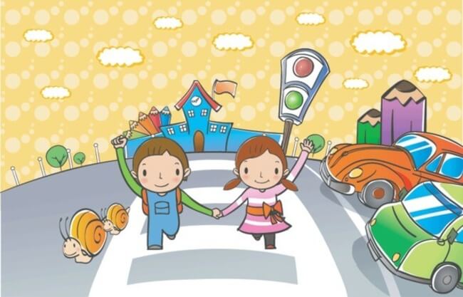 Правила дорожного движения как элемент детской игровой площадки