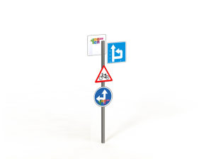 Дорожный знак «Четыре знака на одной стойке»